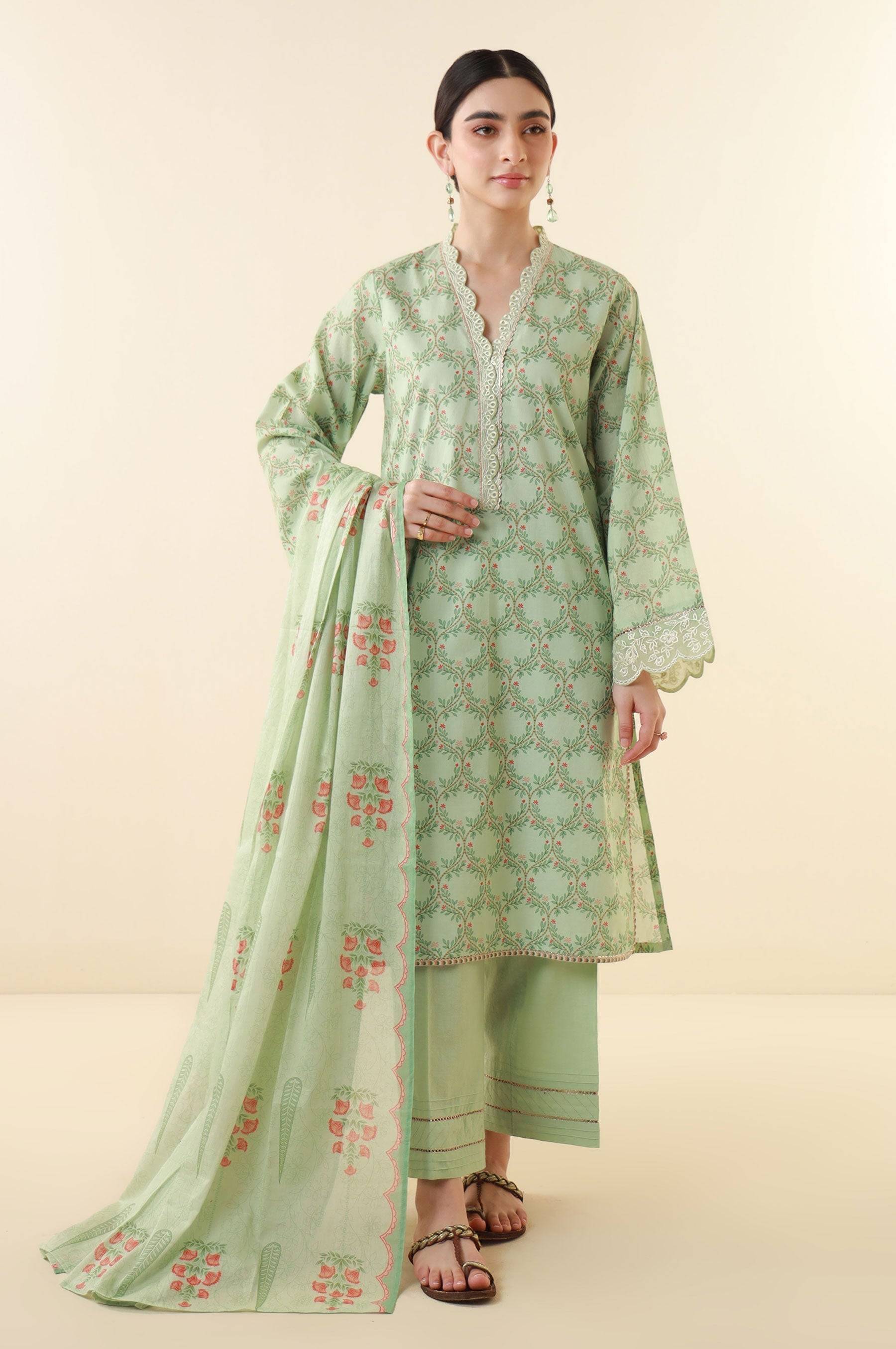 Zeen | Summer Collection 24 | 34217 - Pakistani Designer Dress - by Zeen | Type: Luxury - 100% Original at Saira Sultan