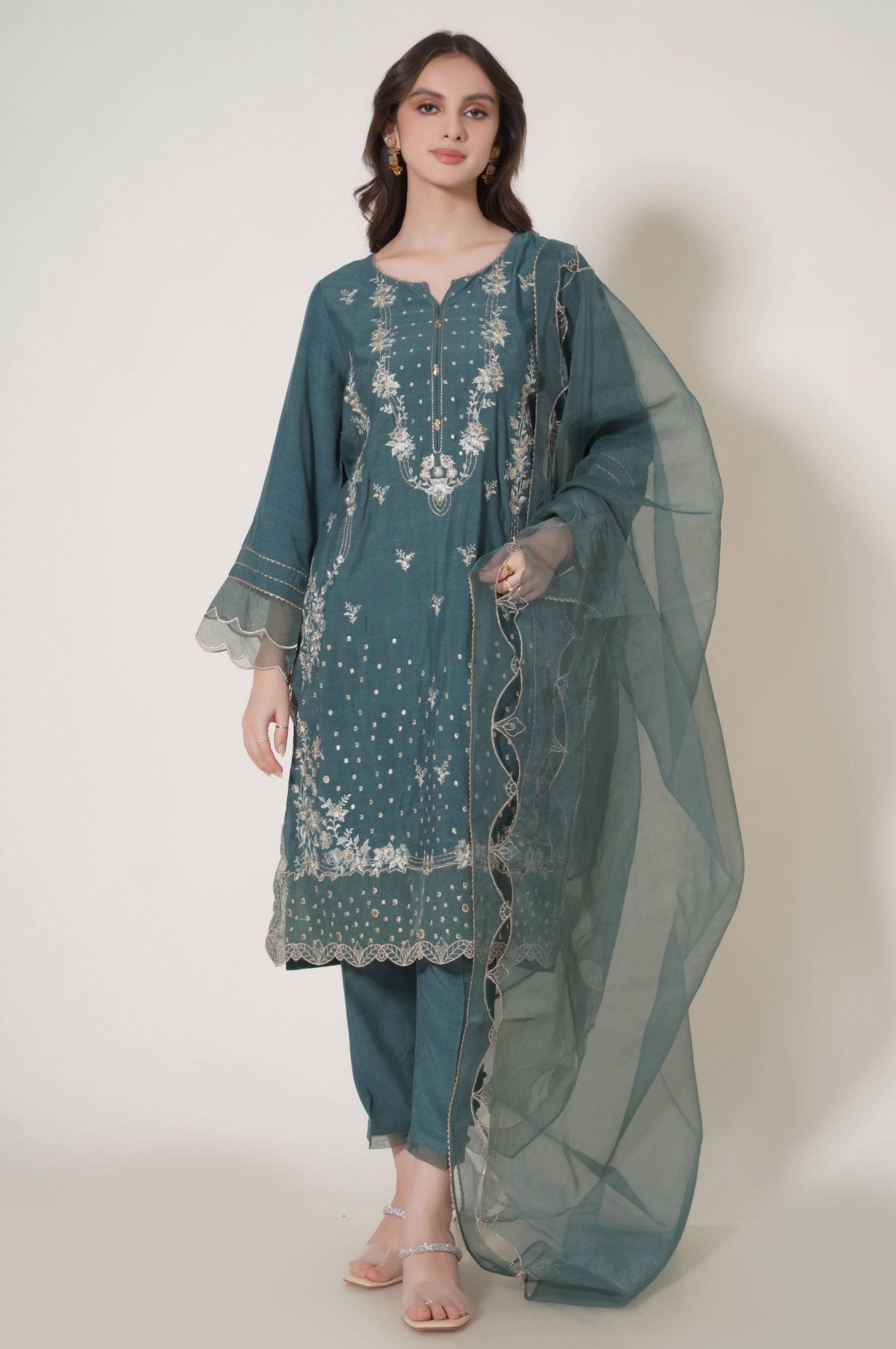 Zeen | Summer Collection 24 | 33238 - Pakistani Designer Dress - by Zeen | Type: Luxury - 100% Original at Saira Sultan
