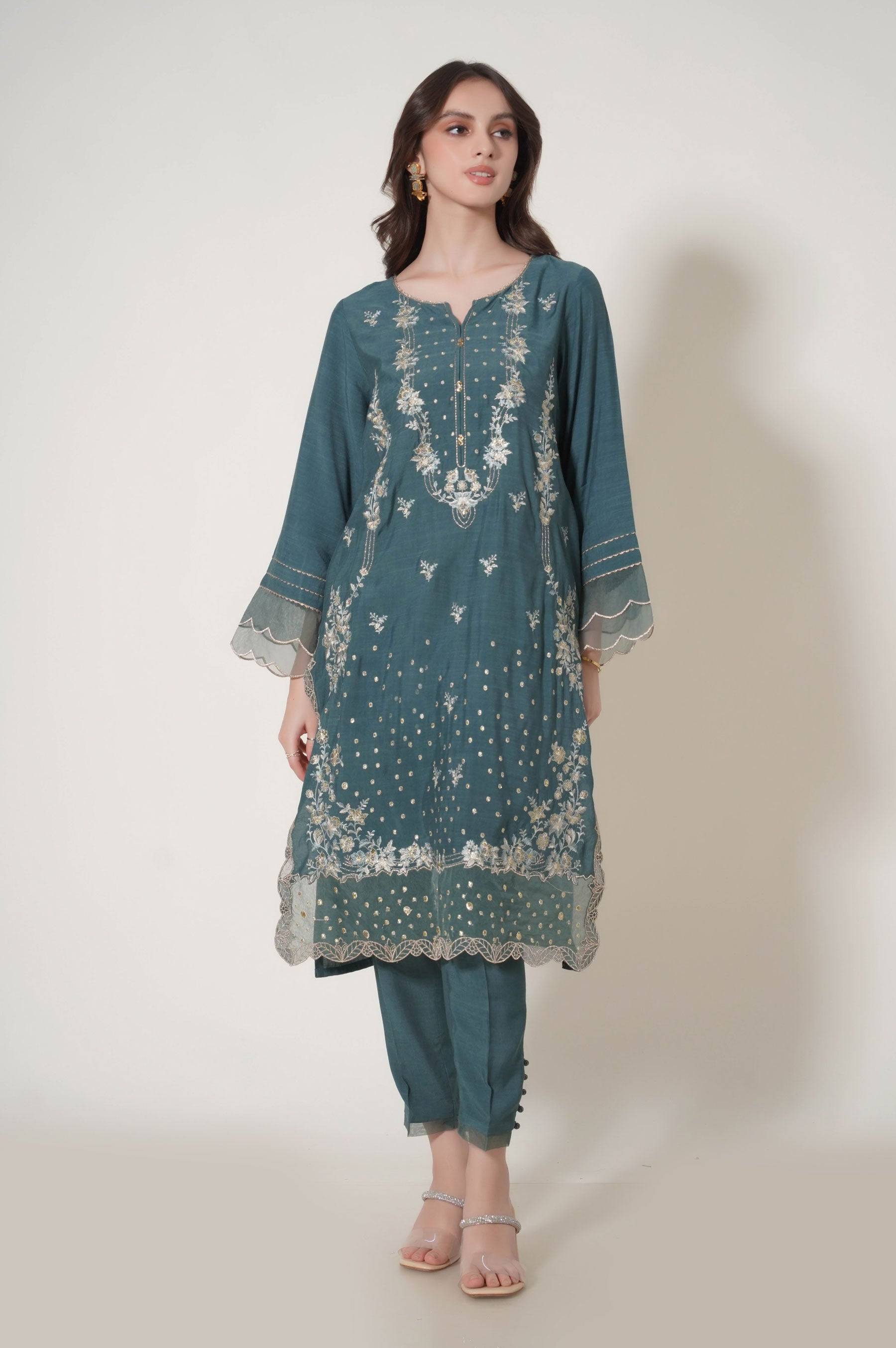 Zeen | Summer Collection 24 | 33238 - Pakistani Designer Dress - by Zeen | Type: Luxury - 100% Original at Saira Sultan
