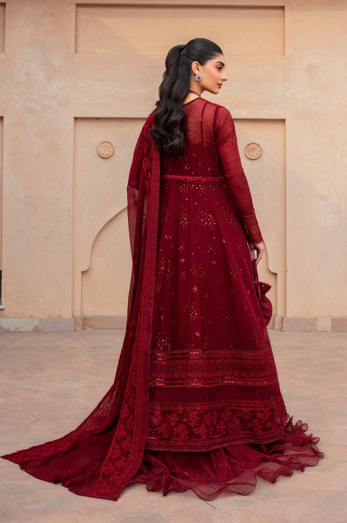 Zeen | Azalea Collection | Merlot - Pakistani Designer Dress - by Zeen | Type: Formal - 100% Original at Saira Sultan