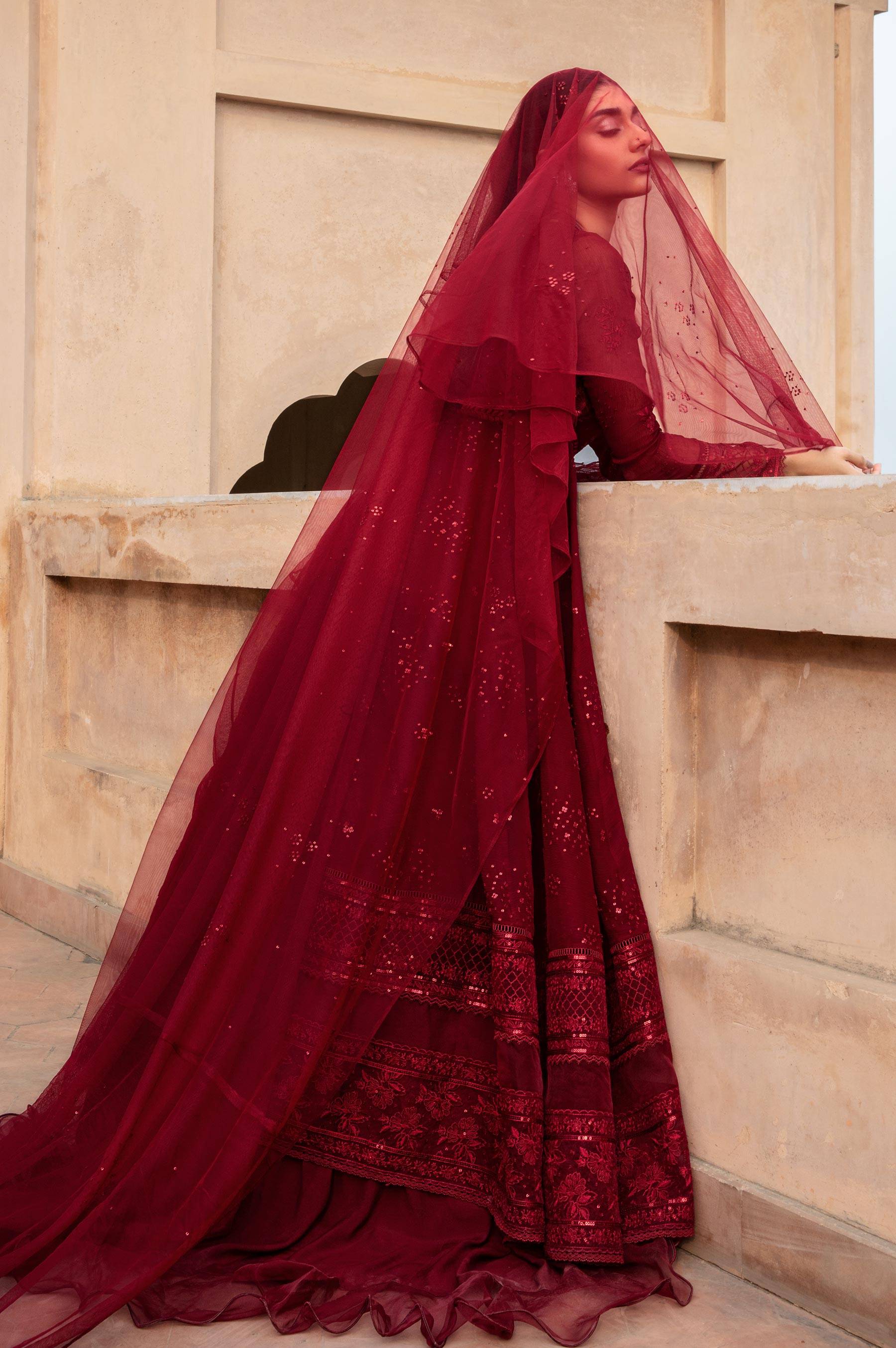 Zeen | Azalea Collection | Merlot - Pakistani Designer Dress - by Zeen | Type: Formal - 100% Original at Saira Sultan